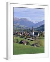 Saanen Village Church in Foreground, Switzerland-Richard Ashworth-Framed Photographic Print