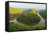 Saar River Loop at Mettlach, Rhineland-Palatinate, Germany, Europe-Jochen Schlenker-Framed Stretched Canvas