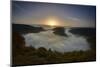 Saar River Loop, Fog, Sunrise, Orscholz, View from Cloef, Saarland, Germany-Ronald Wittek-Mounted Premium Photographic Print