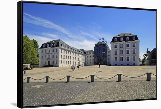 Saarbrucken Castle in Saarbrucken, Saarland, Germany, Europe-Hans-Peter Merten-Framed Stretched Canvas