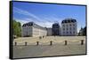 Saarbrucken Castle in Saarbrucken, Saarland, Germany, Europe-Hans-Peter Merten-Framed Stretched Canvas