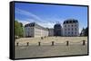 Saarbrucken Castle in Saarbrucken, Saarland, Germany, Europe-Hans-Peter Merten-Framed Stretched Canvas