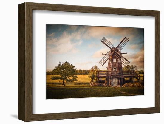 Saare County Windmill-Philippe Sainte-Laudy-Framed Photographic Print
