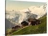 Saas Fee, Alpine View, Valais, Alps Of, Switzerland, C.1890-C.1900-null-Stretched Canvas