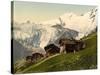 Saas Fee, Alpine View, Valais, Alps Of, Switzerland, C.1890-C.1900-null-Stretched Canvas
