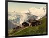 Saas Fee, Alpine View, Valais, Alps Of, Switzerland, C.1890-C.1900-null-Framed Giclee Print