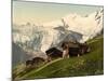 Saas Fee, Alpine View, Valais, Alps Of, Switzerland, C.1890-C.1900-null-Mounted Giclee Print