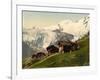 Saas Fee, Alpine View, Valais, Alps Of, Switzerland, C.1890-C.1900-null-Framed Giclee Print