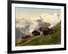 Saas Fee, Alpine View, Valais, Alps Of, Switzerland, C.1890-C.1900-null-Framed Giclee Print