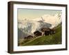 Saas Fee, Alpine View, Valais, Alps Of, Switzerland, C.1890-C.1900-null-Framed Giclee Print