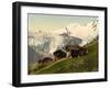 Saas Fee, Alpine View, Valais, Alps Of, Switzerland, C.1890-C.1900-null-Framed Giclee Print