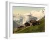 Saas Fee, Alpine View, Valais, Alps Of, Switzerland, C.1890-C.1900-null-Framed Giclee Print