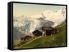 Saas Fee, Alpine View, Valais, Alps Of, Switzerland, C.1890-C.1900-null-Framed Stretched Canvas
