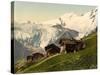 Saas Fee, Alpine View, Valais, Alps Of, Switzerland, C.1890-C.1900-null-Stretched Canvas