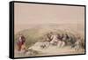 Sabaste, Ancient Samaria, April 17th 1839, Plate 44 from Volume I of "The Holy Land"-David Roberts-Framed Stretched Canvas