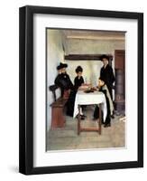 Sabbath Day-Isidor Kaufmann-Framed Art Print