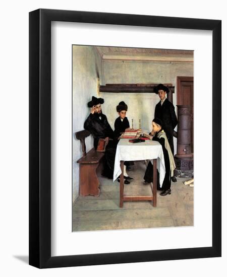 Sabbath Day-Isidor Kaufmann-Framed Art Print