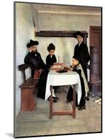 Sabbath Day-Isidor Kaufmann-Mounted Art Print