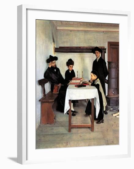 Sabbath Day-Isidor Kaufmann-Framed Art Print