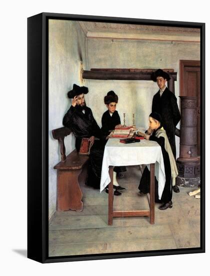 Sabbath Day-Isidor Kaufmann-Framed Stretched Canvas