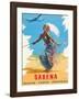 Sabena Airlines, Belgium - Congo - South Africa c.1950s-C^ J^ Pub-Framed Giclee Print