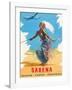 Sabena Airlines, Belgium - Congo - South Africa c.1950s-C^ J^ Pub-Framed Giclee Print