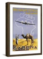 Sabena, Belgique-Congo, c.1930-null-Framed Giclee Print