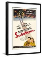 Saboteur, 1942, Directed by Alfred Hitchcock-null-Framed Giclee Print