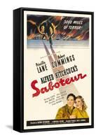 Saboteur, 1942, Directed by Alfred Hitchcock-null-Framed Stretched Canvas