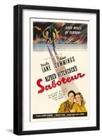 Saboteur, 1942, Directed by Alfred Hitchcock-null-Framed Giclee Print