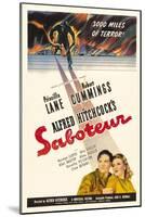 Saboteur, 1942, Directed by Alfred Hitchcock-null-Mounted Giclee Print