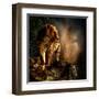 Sabre-Toothed Cat on the Prowl-null-Framed Art Print
