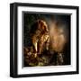 Sabre-Toothed Cat on the Prowl-null-Framed Art Print