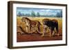 Sabre-toothed Cats, Artwork-Mauricio Anton-Framed Photographic Print