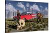 Sabre-Toothed Tigers Find a 1950's American Chevrolet and Signs of Civilization-null-Stretched Canvas