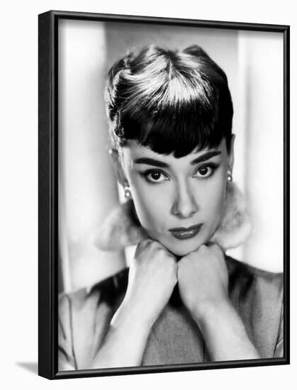 Sabrina, Audrey Hepburn, Directed by Billy Wilder, 1954-null-Framed Photo