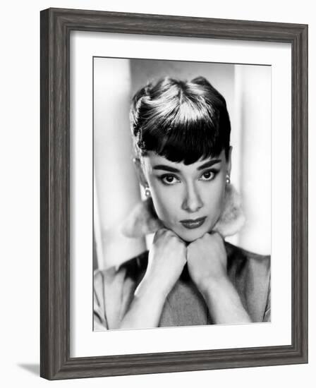 Sabrina, Audrey Hepburn, Directed by Billy Wilder, 1954-null-Framed Photo