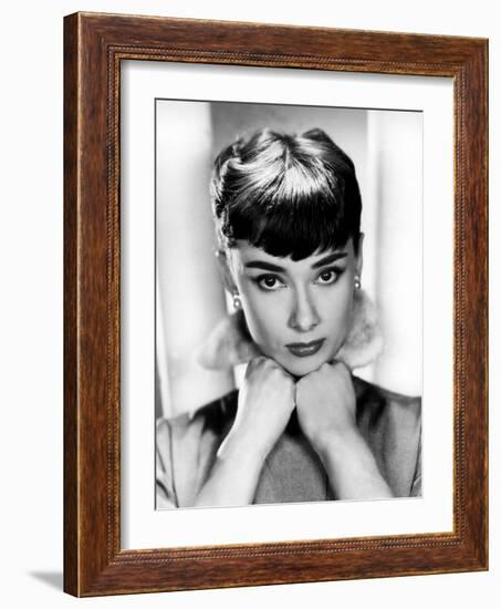 Sabrina, Audrey Hepburn, Directed by Billy Wilder, 1954-null-Framed Photo