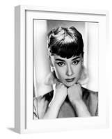 Sabrina, Audrey Hepburn, Directed by Billy Wilder, 1954-null-Framed Photo