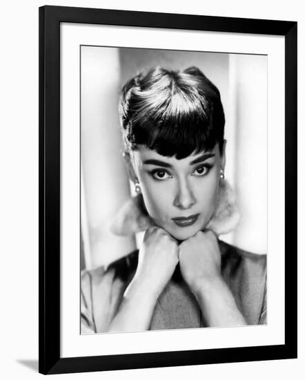 Sabrina, Audrey Hepburn, Directed by Billy Wilder, 1954-null-Framed Photo