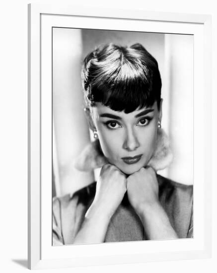 Sabrina, Audrey Hepburn, Directed by Billy Wilder, 1954-null-Framed Photo