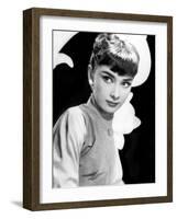 Sabrina, Audrey Hepburn, Directed by Billy Wilder, 1954-null-Framed Photo