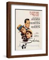 Sabrina, Audrey Hepburn, Directed by Billy Wilder, 1954-null-Framed Giclee Print