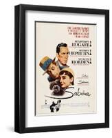 Sabrina, Audrey Hepburn, Directed by Billy Wilder, 1954-null-Framed Giclee Print