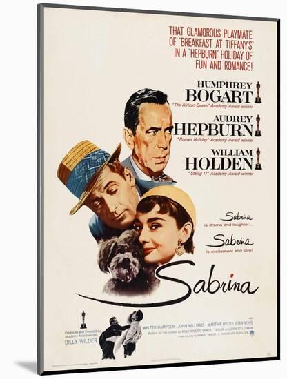 Sabrina, Audrey Hepburn, Directed by Billy Wilder, 1954-null-Mounted Giclee Print