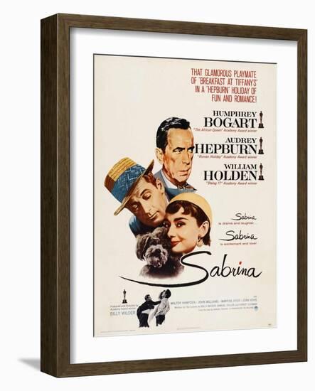 Sabrina, Audrey Hepburn, Directed by Billy Wilder, 1954-null-Framed Premium Giclee Print