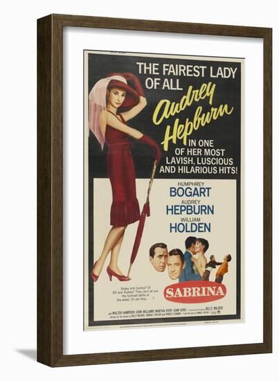 Sabrina Fair, 1954, "Sabrina" Directed by Billy Wilder-null-Framed Giclee Print