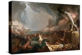 Sac De Rome (455) - Le Destin Des Empires - Destruction - Par Thomas Cole - 1836- New York Historic-Thomas Cole-Stretched Canvas