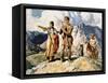 Sacagawea with Lewis and Clark During Their Expedition of 1804-06-Newell Convers Wyeth-Framed Stretched Canvas