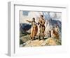 Sacagawea with Lewis and Clark During Their Expedition of 1804-06-Newell Convers Wyeth-Framed Premium Giclee Print